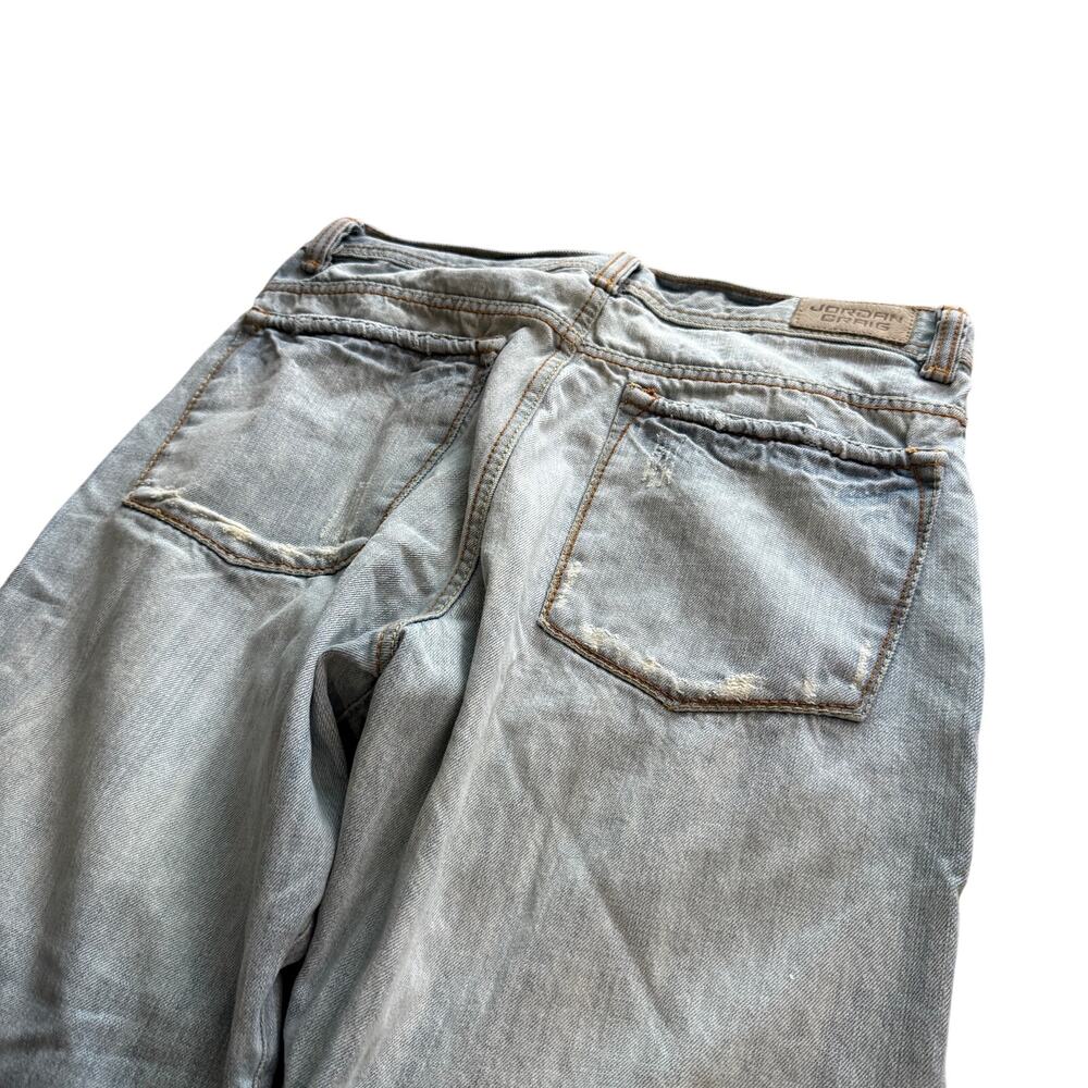 Jordan Craig Light Wash Jeans Men’s Size 34x32 Baggy Y2K Distressed Denim